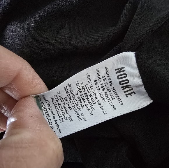 Nookie Viva 2 Way Gown Dress Black Small - Picture 6 of 10
